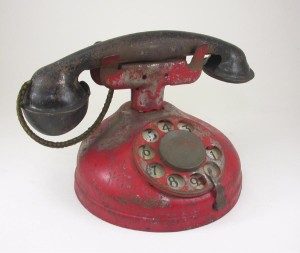 vintage red phone