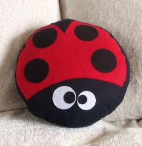 ladybug pillow