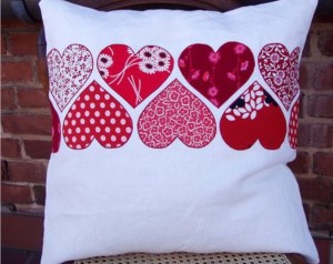loving hearts pillow