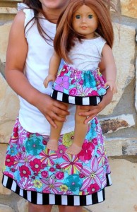 girl and doll skirt