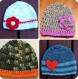 crochet baby hats