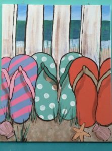 adult canvas flip flops