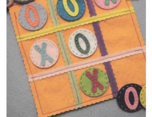 tic tac toe hand sew